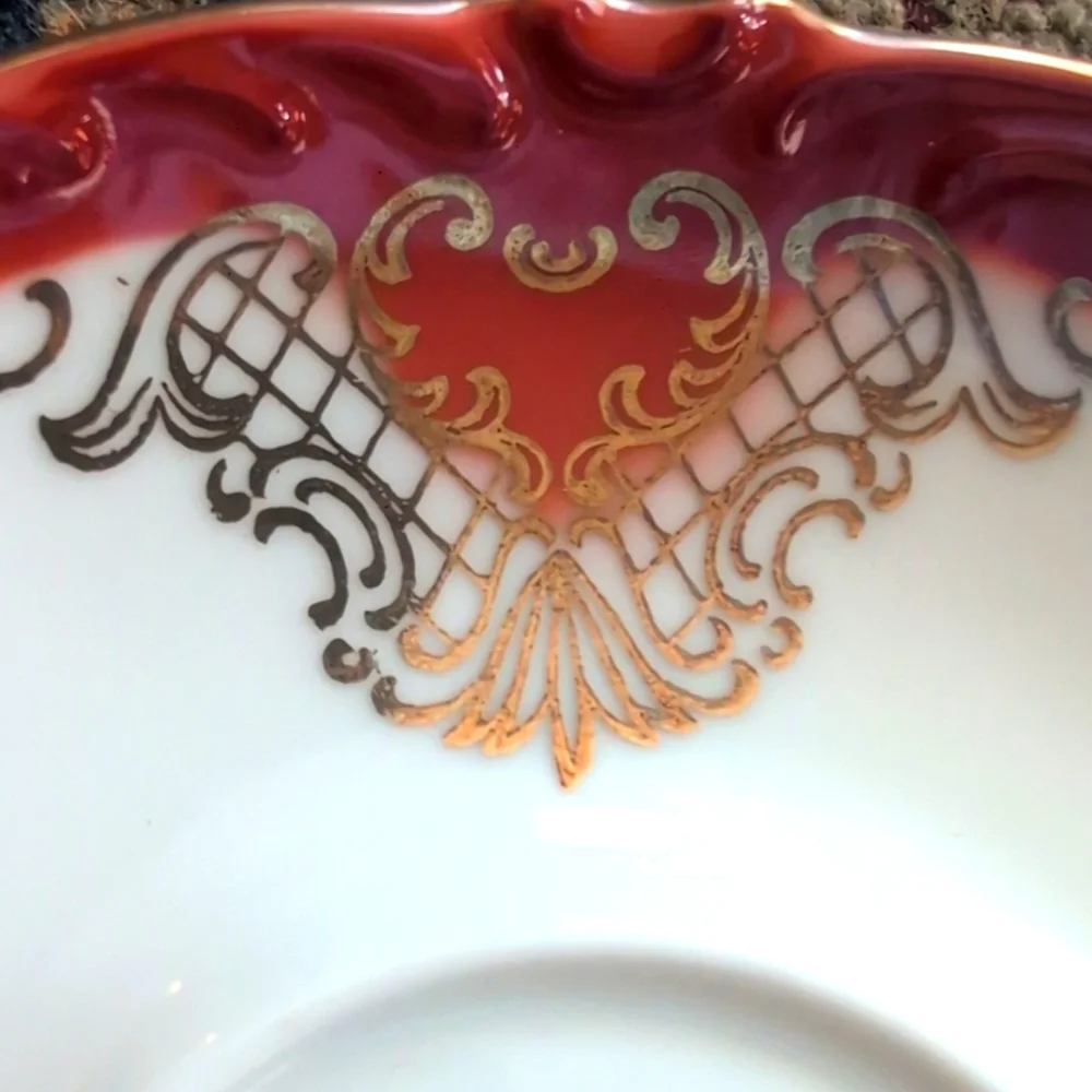 Johann Seltmann Vohenstrauss Bavarian 3 PC Tea Cup & Saucer Set